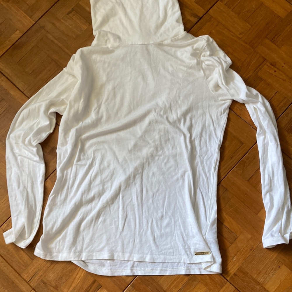 MICHAEL Michael Kors White Turtleneck Sweater Size M